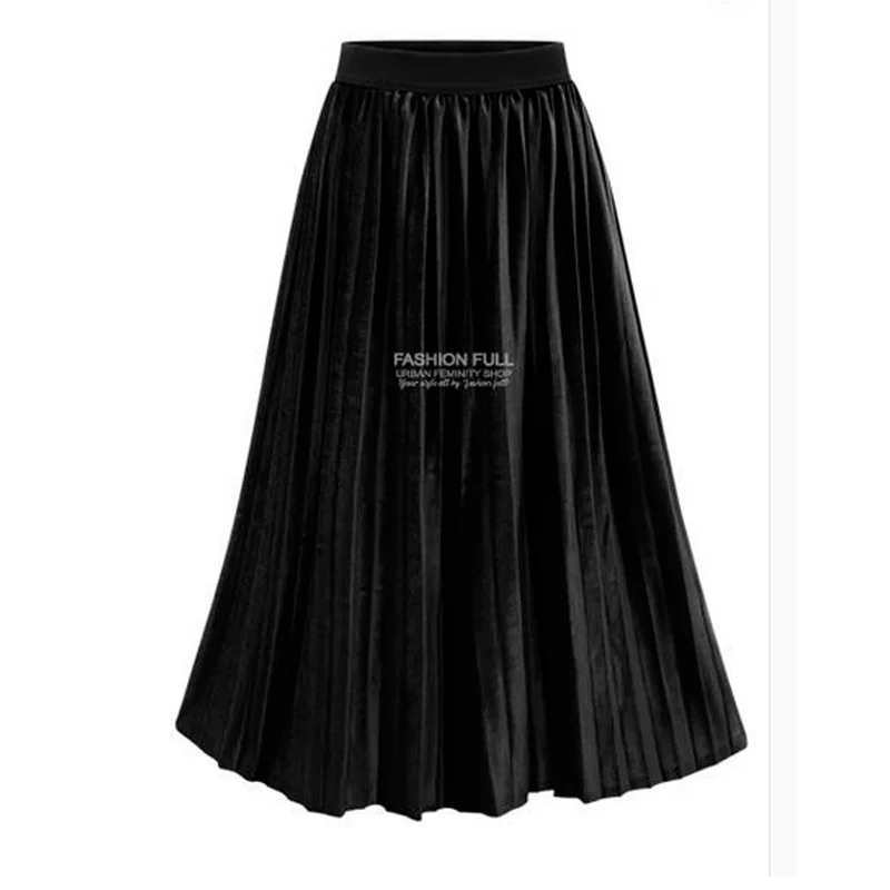 Yibaka Женская плиссированная юбка 2020 Европейский Стиль на осень и зиму