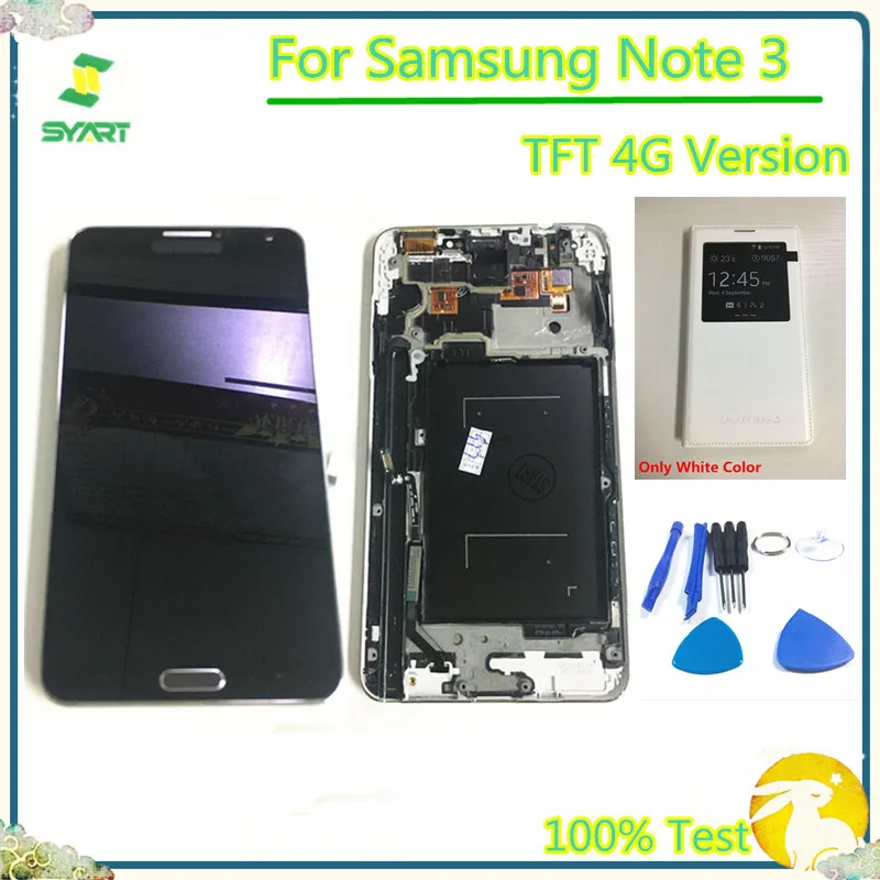 

4G Tested TFT Note3 LCD Display Touch Screen Digitizer Assembly With Frame Home Button For Samsung Galaxy Note 3 N9005 N9006