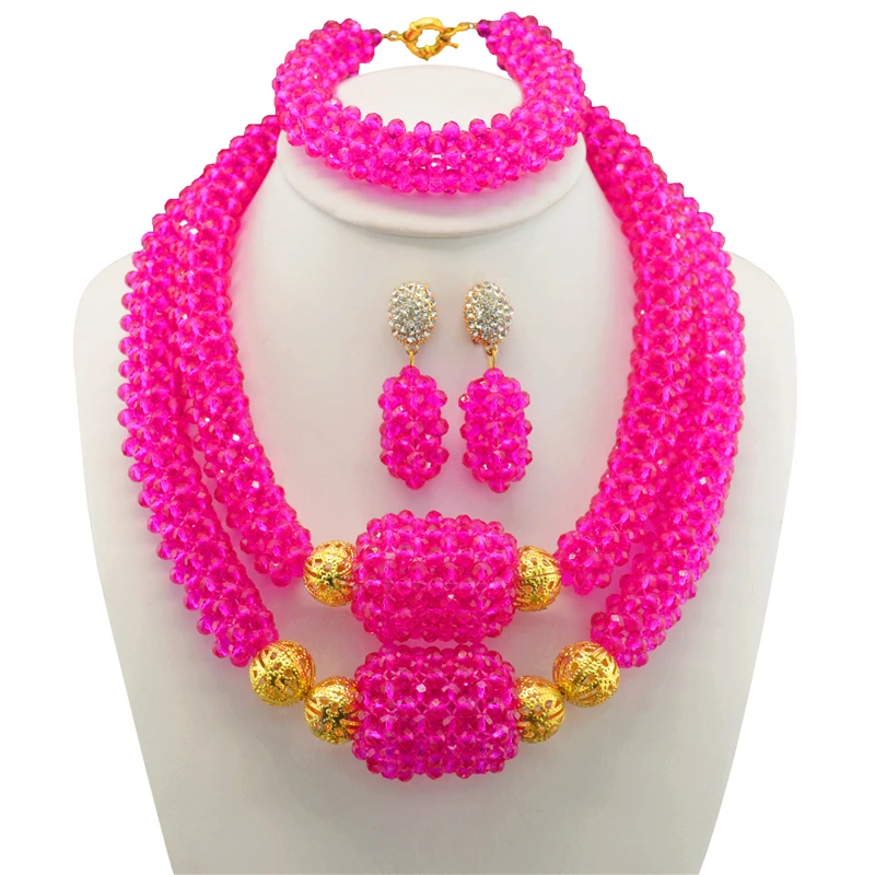 2017 Свадебный костюм в нигерийском стиле эффектные ювелирные изделия для женщин