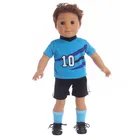 Кукольная одежда, футбольная одежда, костюм подходит для 18-дюймовых кукол мальчиков, кукол Логан, наряды без обуви и