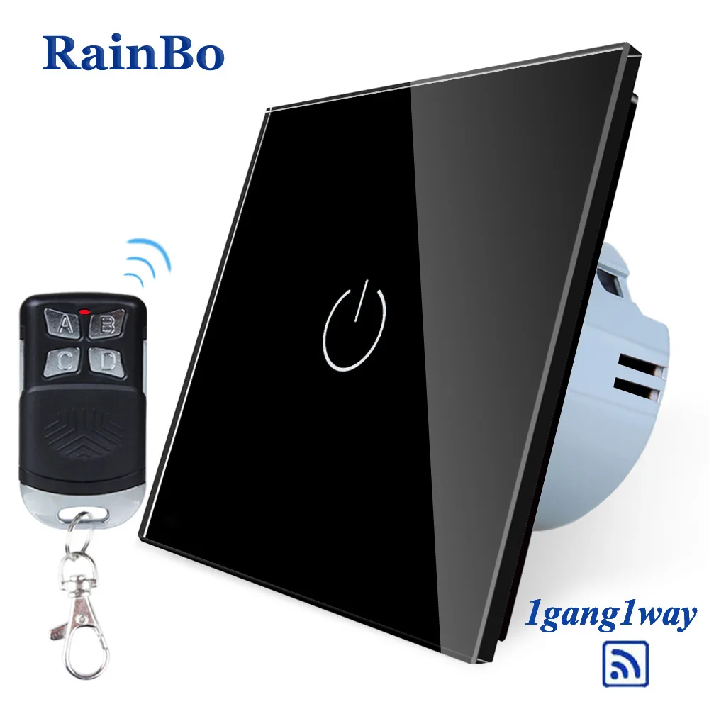 RainBo кристально-стеклянная панель-переключатель настенный-Переключатель ЕС