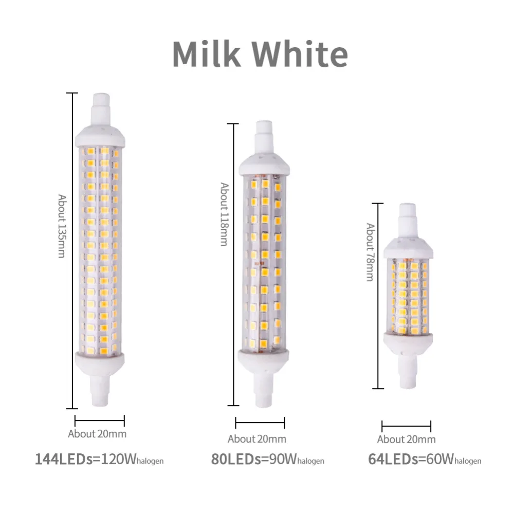 Диммируемая LED-лампа R7S J78 J118 SMD 2835 Corn Light 4W 6W 8W 9W, заменяющая галогенную лампу, 78 мм 118 мм Lampada AC 220V 110V on.