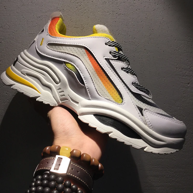 New 2019 Spring Breathable Men Shoes Casual Mesh Light For Lovers Lace Up Flats Sneakers Big Size 39-44 XMR3061 | Обувь
