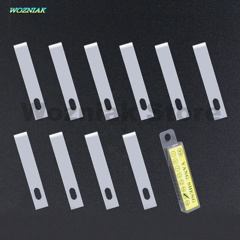 10PCS Hard blade C Возняк Высококачественная материнская плата BGA ИС нож NAND удалить клей край тонкое лезвие мобильный инструмент обслуживания крюк нож s - Цвет: 10PCS Hard blade C