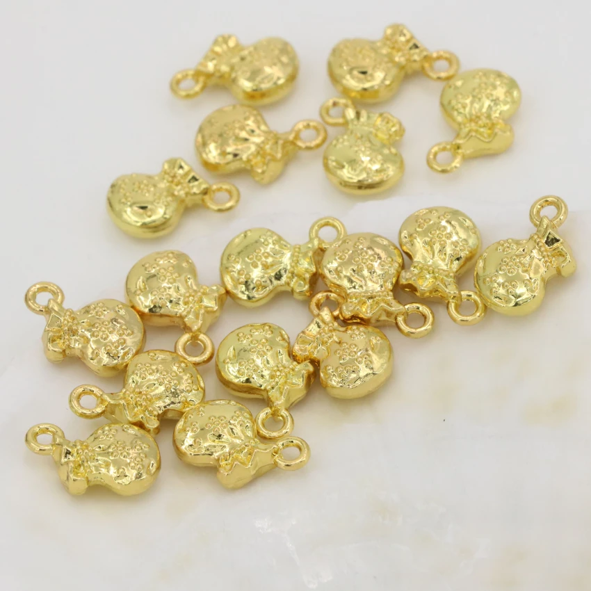 Изысканные diy фурнитура Модные 5 шт. золотистого цвета в форме пакета для денег 10*11