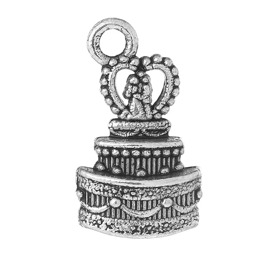 DoreenBeads подвески из цинкового металлического сплава для торта с серебристым