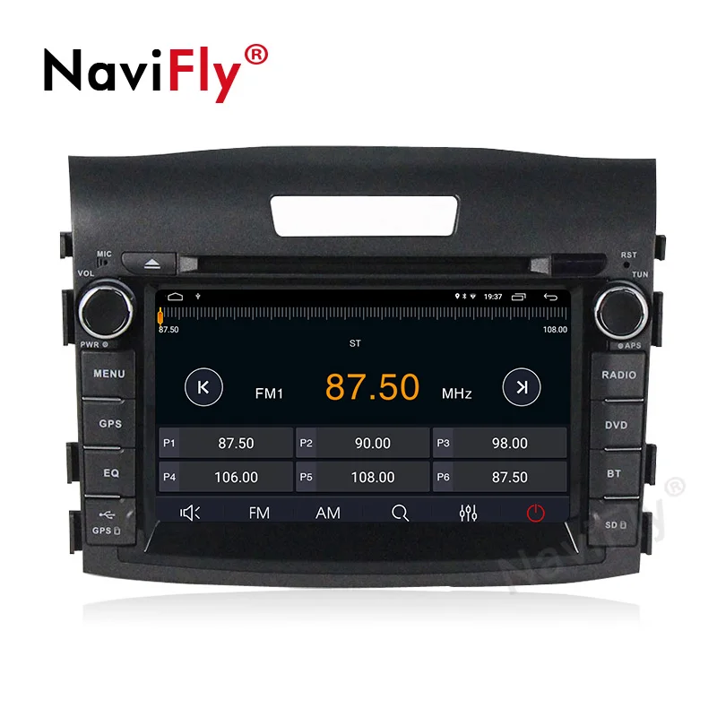 NaviFly Android 9 1 Автомобильный DVD плеер для Honda CRV 2012 2016 радио Ibiza GPS Карта Навигация с
