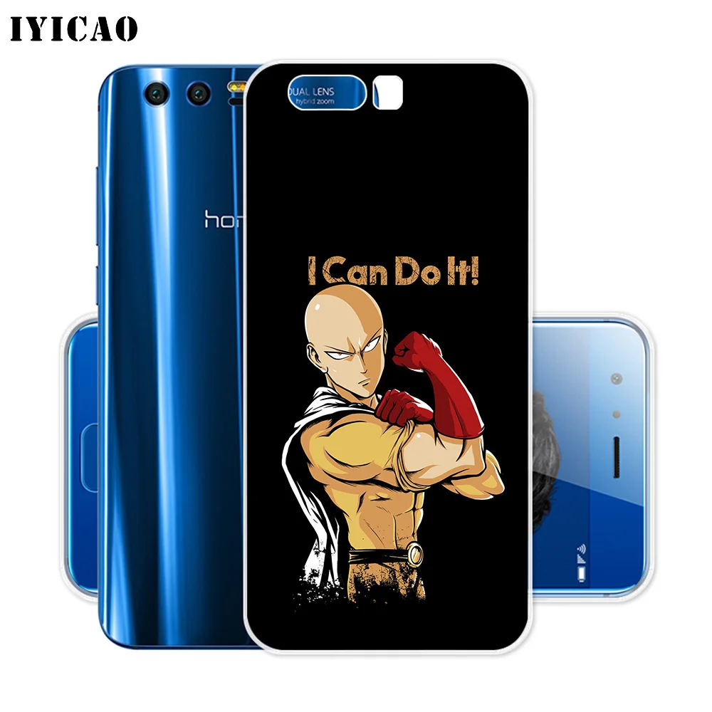 IYICAO One Punch Man мультяшный Мягкий силиконовый чехол для Huawei Y9 Y7 Y6 Prime 2018 Honor 8C 8X 8 9 10 Lite 7X