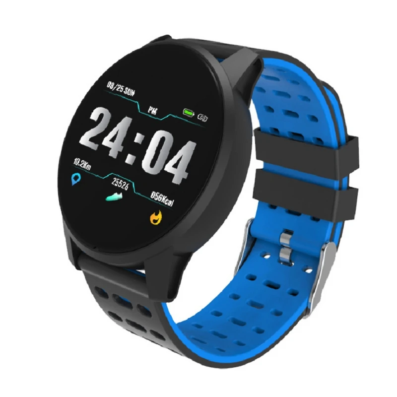 B2 1.3inch Touch Screen Smart band Heart Rate Blood Pressure Oxygen Monitor Round Dial Sport Modes Waterproof wristband | Электроника