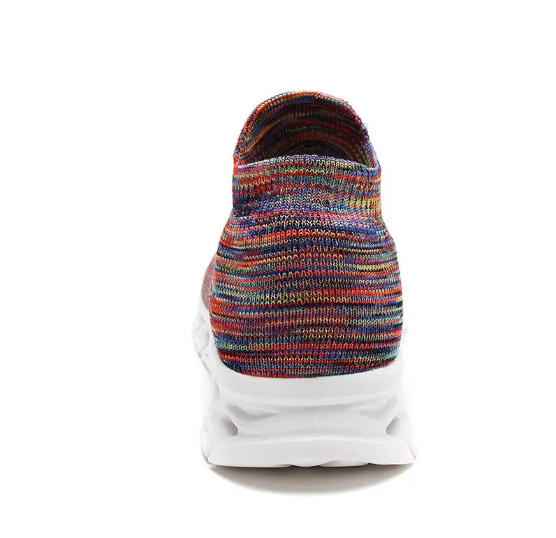 Мужские и женские кроссовки для бега носки влюбленных разноцветная спортивная