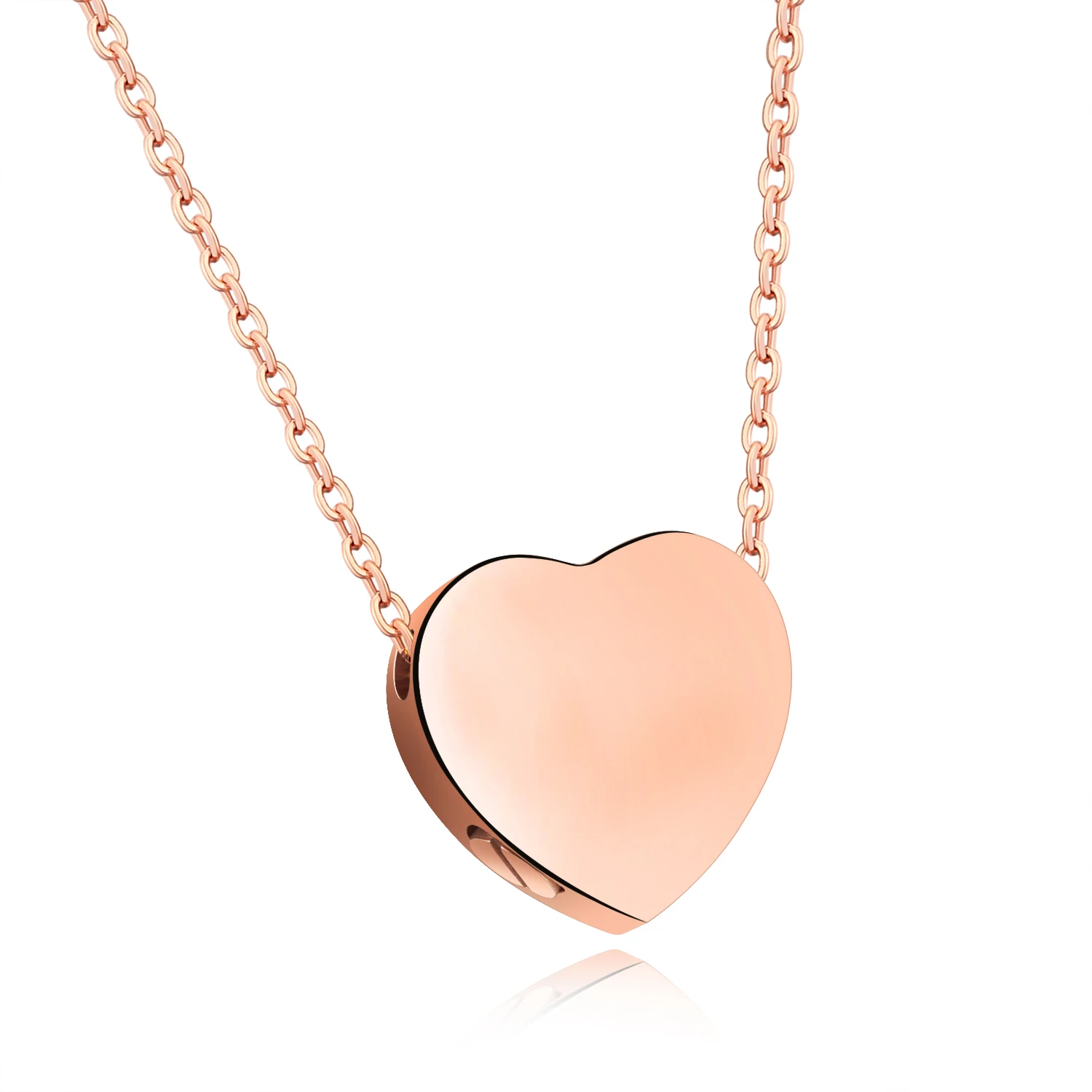 High Quality Rose Gold Colour Fashion Style Link Chain For Women Lady Short Cute Can Open Hollow Heart Chains Necklaces | Украшения и