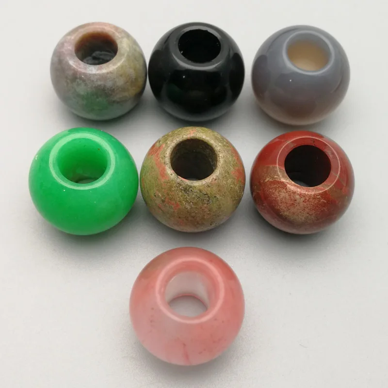 Бусины из натурального камня 20 мм для изготовления ювелирных изделий 12 шт. |