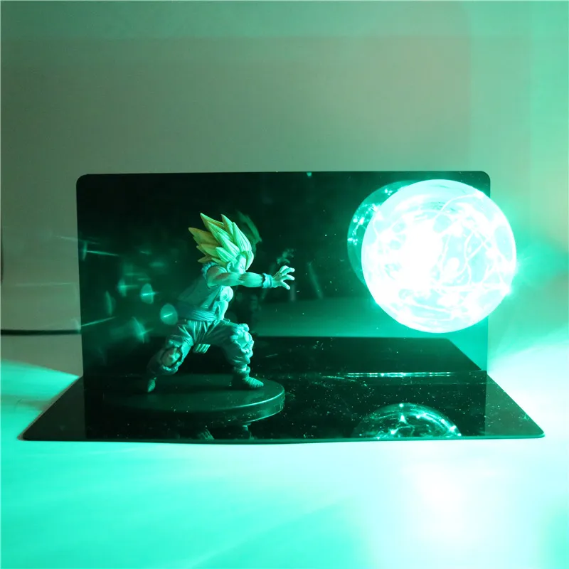 Dragon Ball Z фигурки DIY ночной Светильник аниме модель детские куклы светодиодный игрушки для детей праздничный подарок для детей спальня настольная лампа