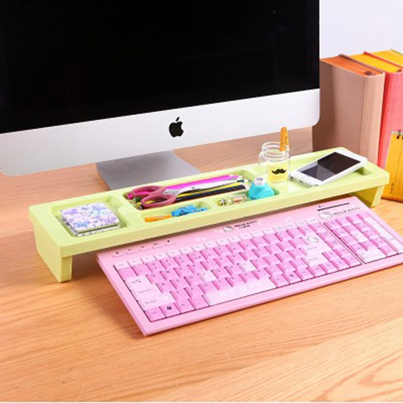 Многофункциональный рабочего Storage стойки Организатор держатель Полка Мониторы