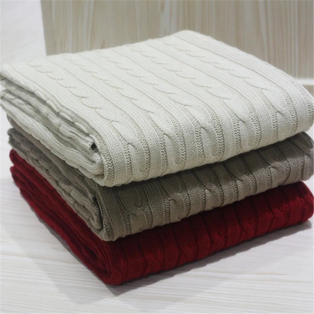 Quality 100% Cotton Cable Knit throw or blanket. Bed lounge cover and Soft cotton bed | Дом и сад