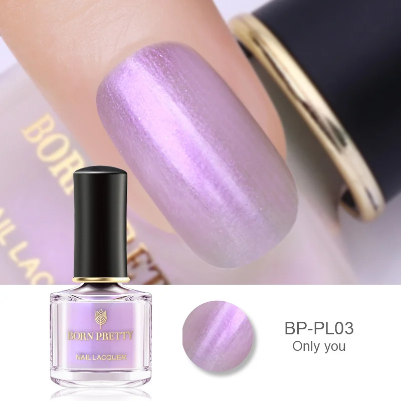 BP-PL03 BORN PRETTY Shell проблесковый лак для ногтей 6 мл жемчужный в лотоса серия лак мерцающий блеск лак для ногтей - Цвет: BP-PL03