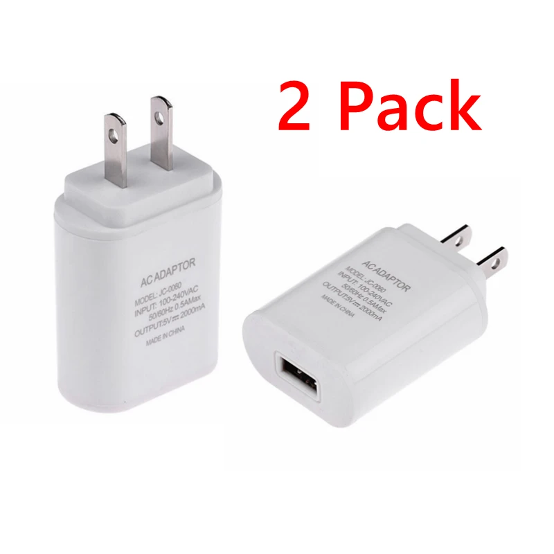 Charger Base, USB Brick,2Pack High Speed Charging Blocks USB Outlet Plug Charger Base Box Plug for iPhone,LG,Sony,Samsung