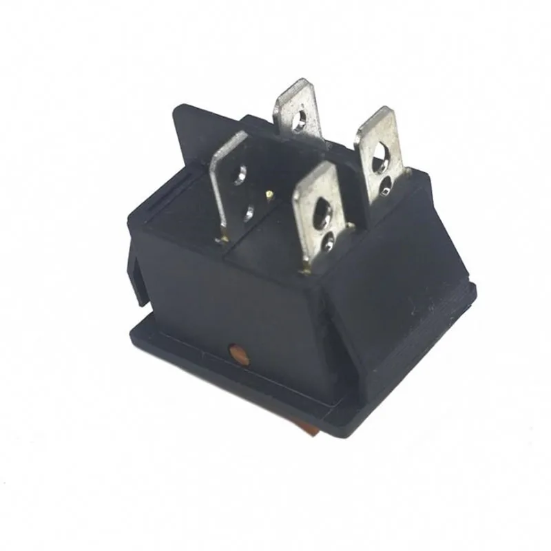 20 шт 50 шт./лот KCD4 31*25 мм 4PIN 16A 250 В защелкивающийся DPST вкл/выкл положение оснастки лодка кулисный переключатель медные ножки