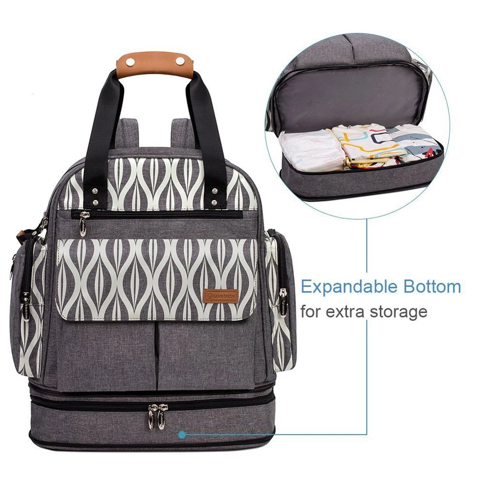 Lekebaby сумка для подгузников, сумка для подгузников, сумка для беременных, сумка-Органайзер на плечо, сумка для путешествий, Большая вместительная сумка для мам