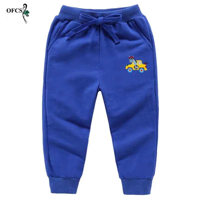 Брюки детские спортивные с мультяшным принтом на возраст 2 12 лет|Брюки| |