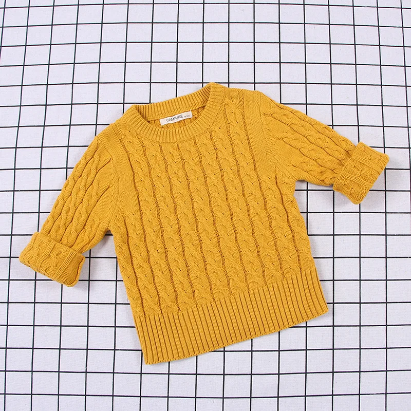 Свитер для девочек 2018 осенне-зимние вязаные свитера маленьких мальчиков пуловер