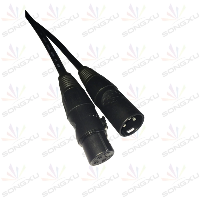 10 шт./лот 2 м длина 3-контактный подключение сигнала DMX кабель для свет этапа