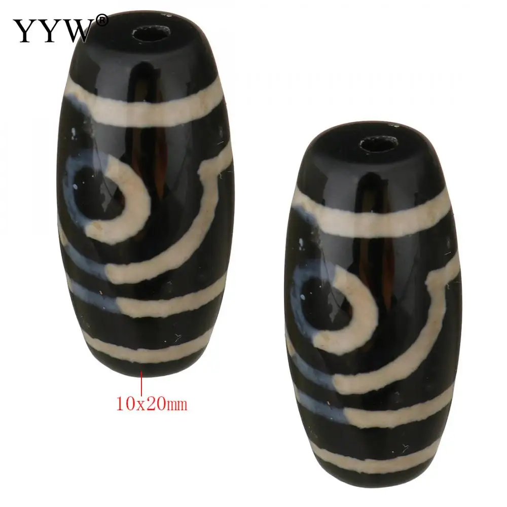 YYW натуральный Тибетский Агат Оникс дзи бусины ювелирные изделия аксессуары