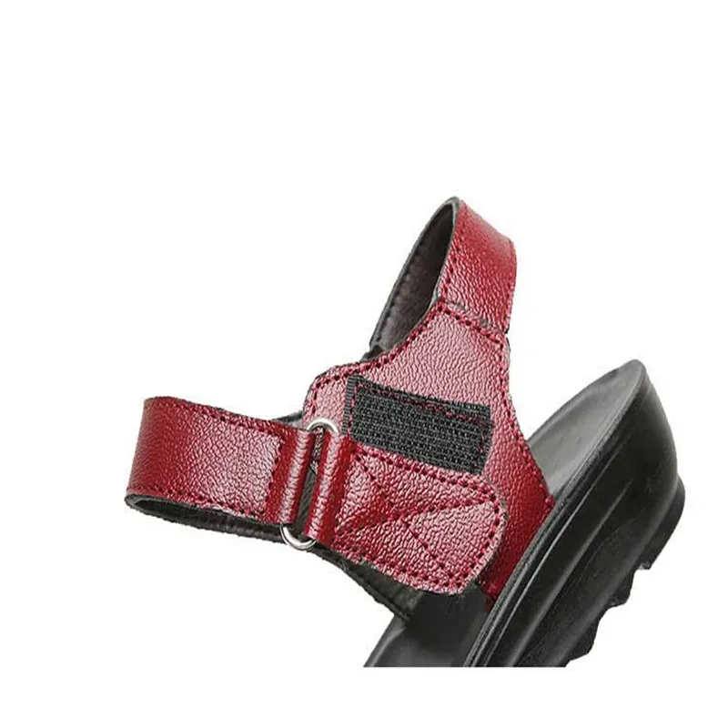 Женские кожаные сандалии с мягкой подошвой на плоской подошве|flat leather sandals|new