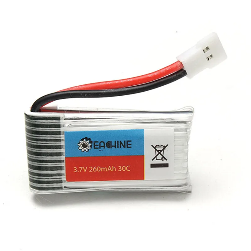 Новейшая модель Eachine H8 мини Квадрокоптер запасные Запчасти 3D Батарея 3 7 V 260 мАч RC