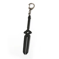 anime darker than black metal keychain metal black sword key chain ring holder for fans men porte clef chaveiro jewelry figure