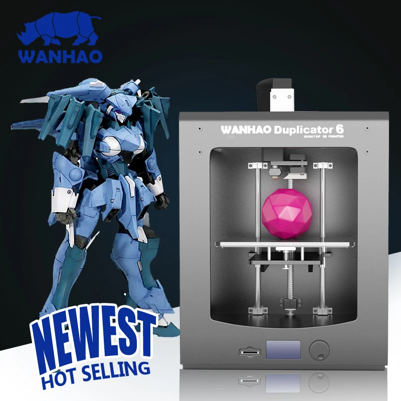 Дубликатор 6 wanhao D6 полностью промышленная 3d печатная машина с металлической