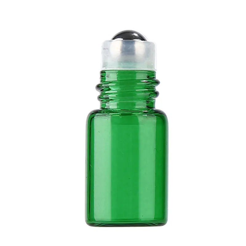 2ml transparent drag 1 мл/2 мл портативный пустой многоразовый стеклянный контейнер ролл на бутылке с пластиковой крышкой для эфирного масла духи аромат в путешествии - Цвет: 2ml transparent drag