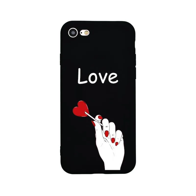 Силиконовый чехол для iPhone 7 Plus 8 X 10 6 6s 5 5S SE черный мягкий Capinha задняя крышка |