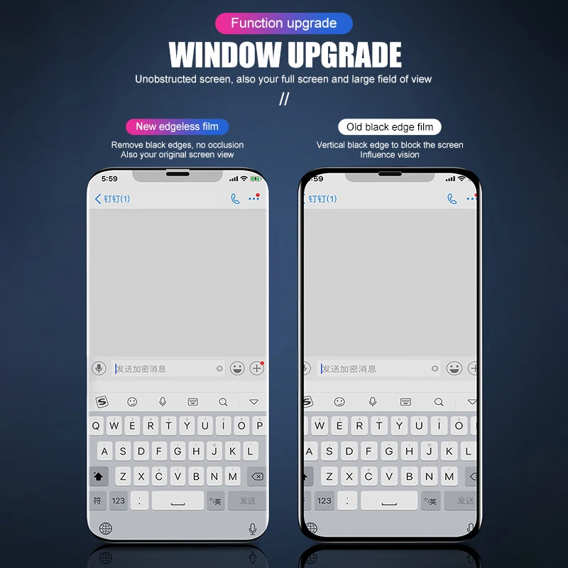 Изогнутое закаленное стекло с клеем для iPhone X XR Xs Max Защита экрана Apple 6 7 8 plus