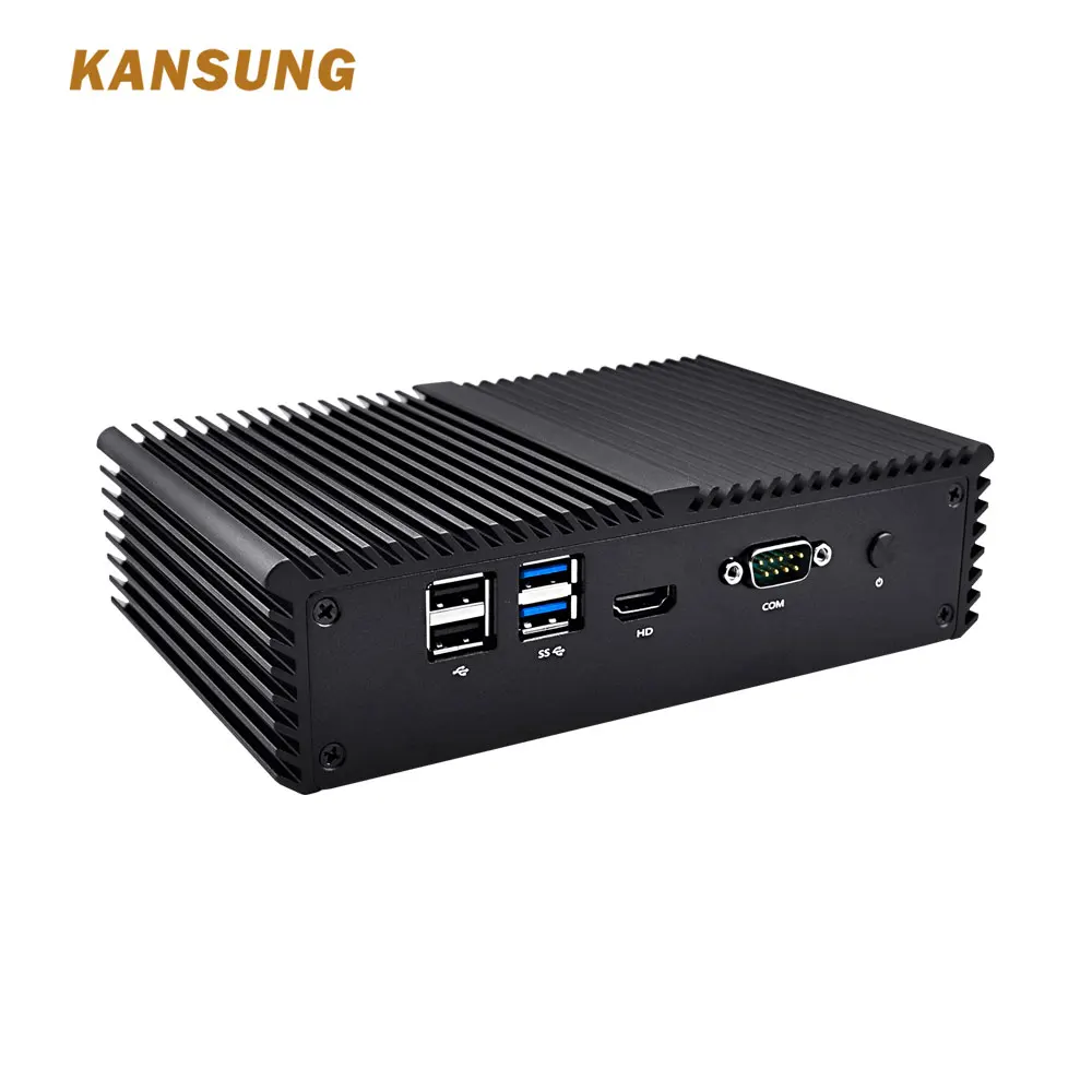Безвентиляторный мини ПК Intel Core i5 7200U 7th безвентиляторный Linux Ubuntu Barebone DDR4 2 5 ГГц HTPC Wi