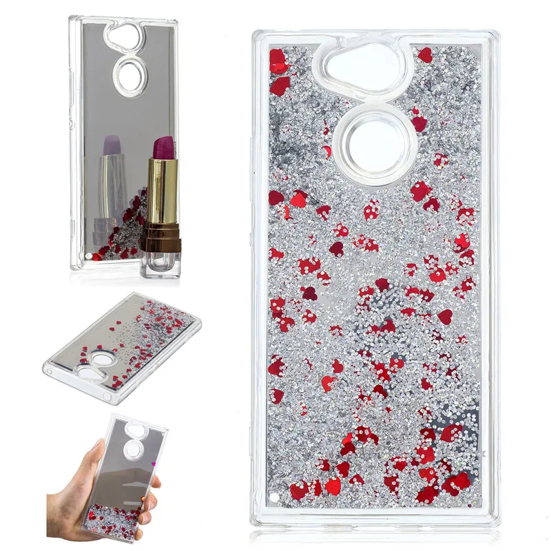 Динамический жидкий зыбучий песок блестящий чехол для телефона Sony Xperia L1 XA1 XA2