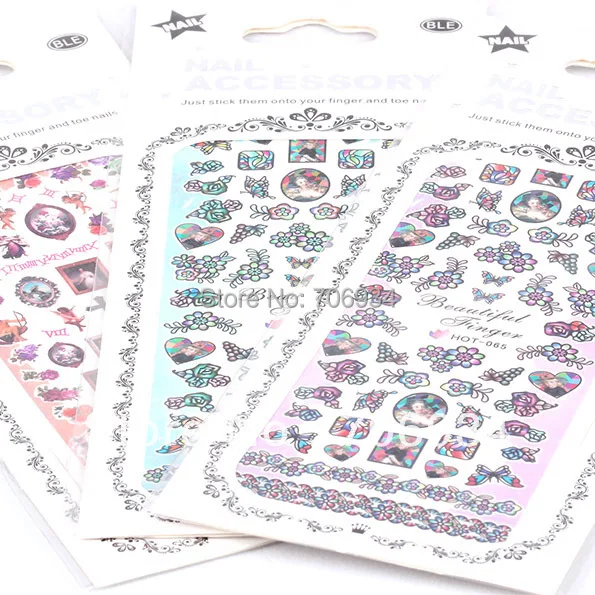 3D украшения для ногтей новые водные наклейки 30 шт. декоративные | Красота и
