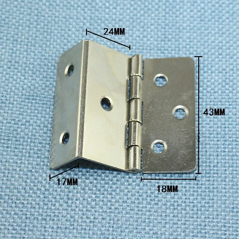 Винтажные белые железные петли для дверей шкафов и багажа с 6 отверстиями тройные