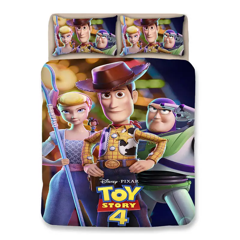 Toy Story Bedding 13 Набор постельного белья disney Toy Story, двойной размер, пододеяльник, набор для детей, домашний декор, постельное белье king queen, Комплект постельного белья из 3 предметов для мальчиков - Цвет: Toy Story Bedding 13