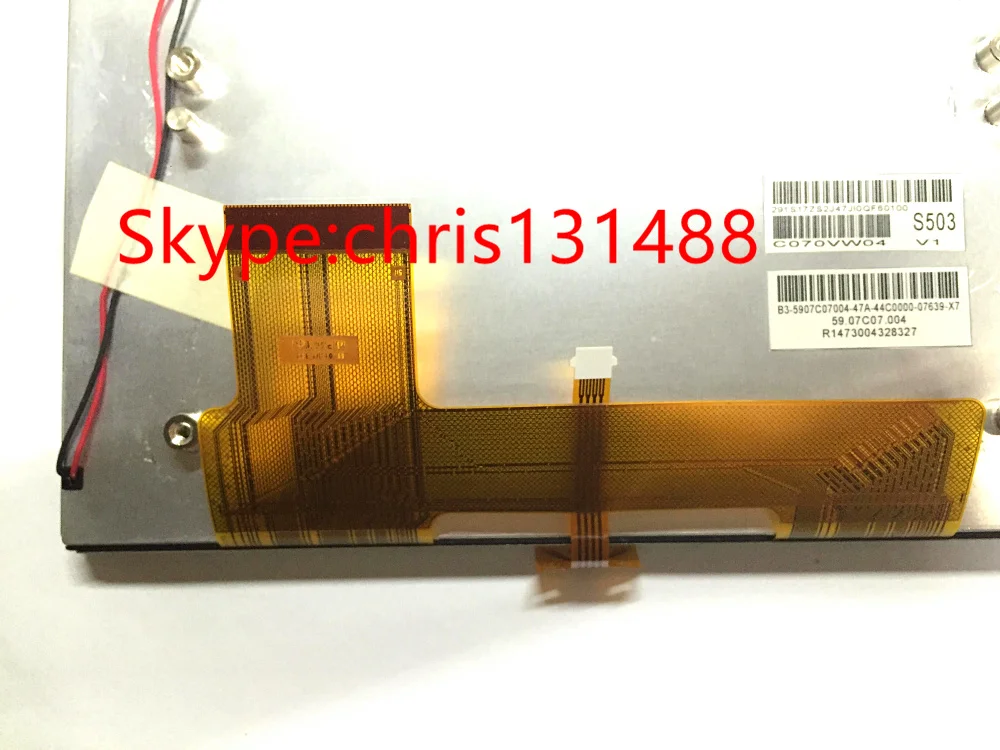 Оригинальный ЖК дисплей AUO 7 дюймов C070VW04 V1 + сенсорный экран TFT панель для
