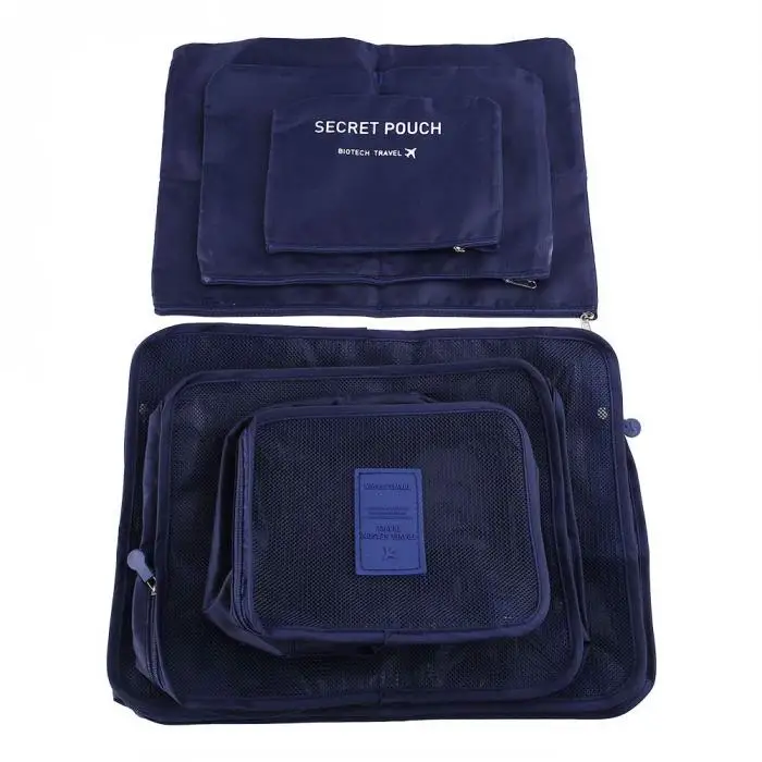 6 Pcs Clothes Storage Bags Packing Cube Traveling Home Clothing Organizer Set 669