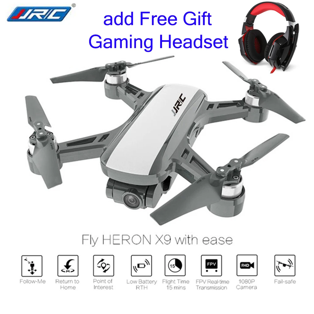 JJRC X9 5G Wi Fi FPV Радиоуправляемый Дрон 1080P камера gps оптическое позиционирование
