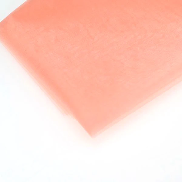 peach 10/20 Вт, 30 Вт, м/лот кристально чистая тюль из органзы, рулон ткани, хороший подарок на день рождения, свадьбу, вечерние для художественного оформления ногтей, ручная работа Ширина 75 см - Цвет: peach