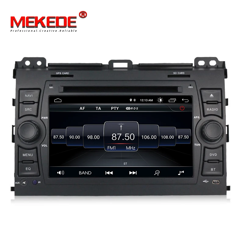Четырехъядерный Android 8,1 Автомобильный gps dvd-плеер для Toyota Prado 120 2004-2009 Радио Аудио wifi BT мультимедиа русскоязычное меню