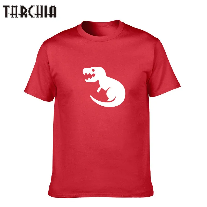 Мужская футболка TARCHIA 2021 с принтом летняя в стиле хип-хоп Харадзюку динозавром