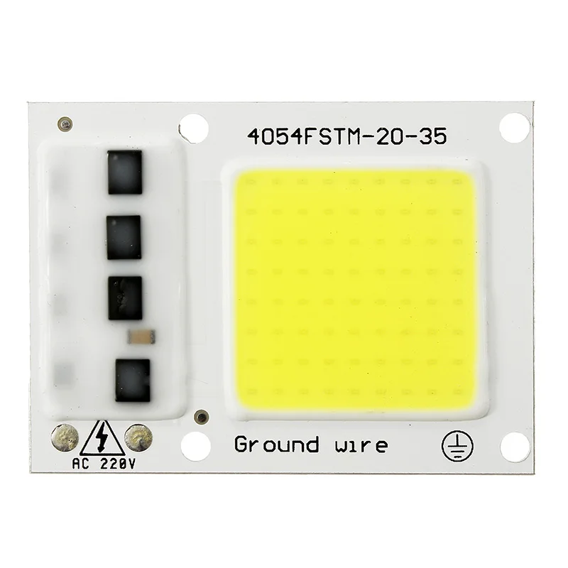 Светодиодный прожектор AC190 240V 15 Вт 20 30 чип COB Встроенный интеллектуальный IC