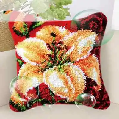 Pattern 3 1 шт., декоративная подушка, сделай сам, ковер, бабочка, цветок, крючок, наборы, вышивка, наволочка, чехол для дивана, наволочка, материал, комплект KYY8881 - Цвет: Pattern 3