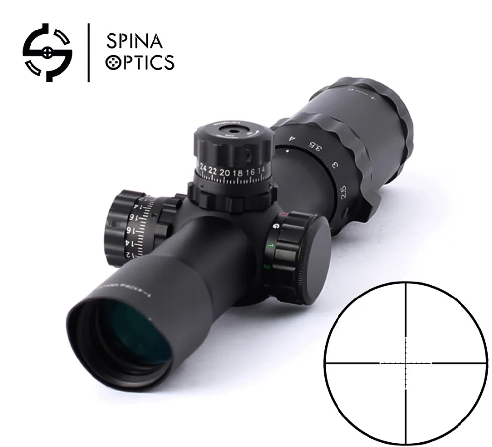 SPINA OPTICS 1 4X28 охотничий прицел стеклянный травленый шеврон тактический оптический