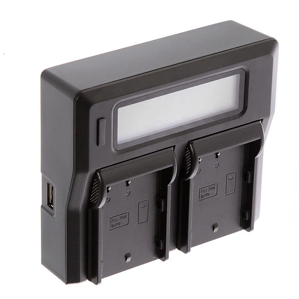 ЖК дисплей USB двойное зарядное устройство для Panasonic DMW BLF19PP GH5 GH4 GH3|Батарейные