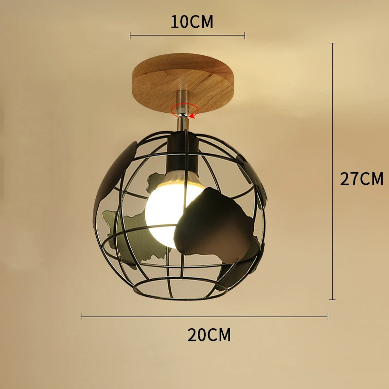 17 no bulb Современные светодиодные потолочные светильники для гостиной спальни скандинавские светодиодные потолочные лампы деревянные лампы для коридора прикроватный Бар Кухня E27 - Цвет корпуса: 17 no bulb